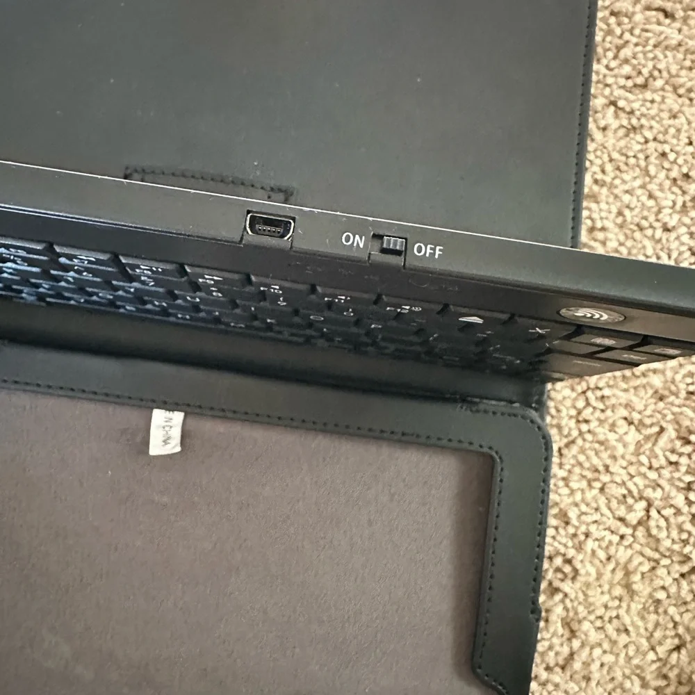 iHome Black Keyboard Case with Bluetooth